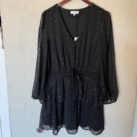 NSR Metallic Dot Smocked Waist Dress - Picture 4 of 12